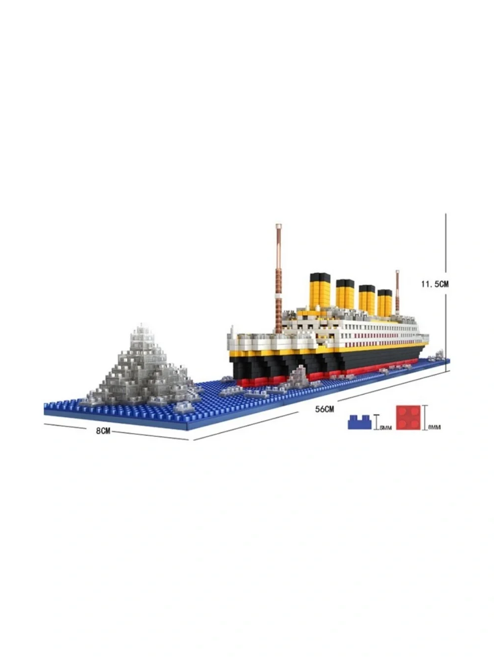 Titanic Building Blocks Ship Model 1860 pieces for ages 14+ NEW